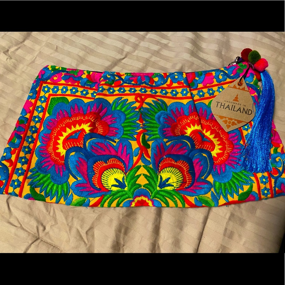 Thai Embroidered Clutch
